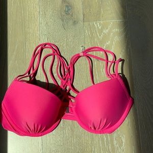 Aerie pink Bikini top